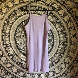 Mini lavender bodycon dress